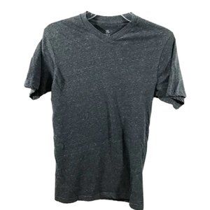 6/$25  Rustic Blue Short Sleeve V-Neck T-Shirt Gray